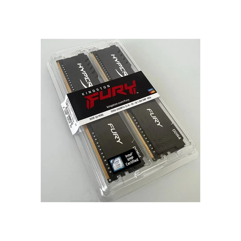 Kingston FURY Beast 32GB (2x16GB) DDR4 3200MT/s CL16 Desktop RAM Kit – KF432C16BBK2/32 Performance Memory