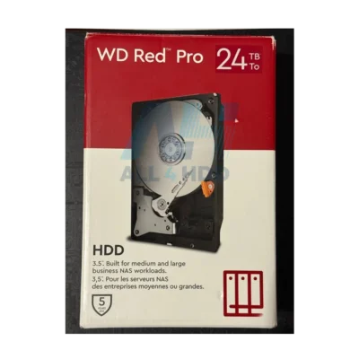 WD Red Pro 24TB NAS Internal HDD – 7200RPM SATA 6Gb/s CMR 512MB Cache 3.5" (WD240KFGX)